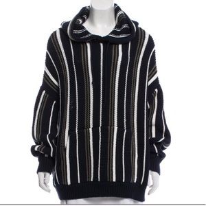 6397 Baja Navy Stripe Hoodie